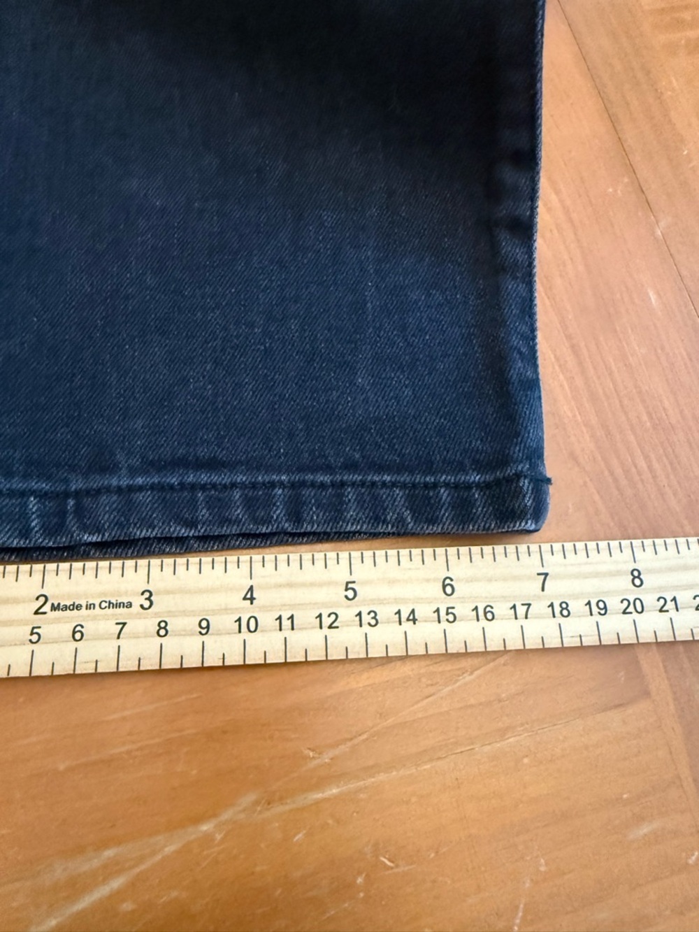 AYR High-Rise Straight Leg Black Denim Jeans Sz 31 ace of spades luxury Everyday - Picture 9 of 10
